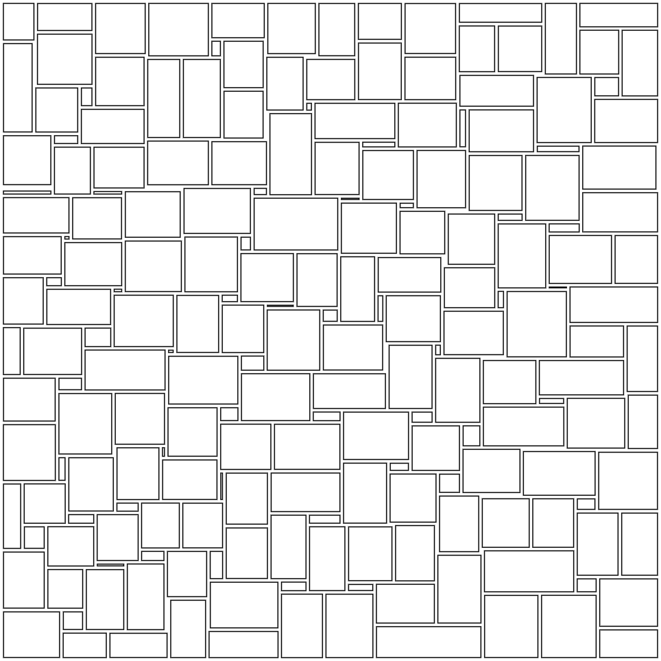 plain rectangular tiling with margin