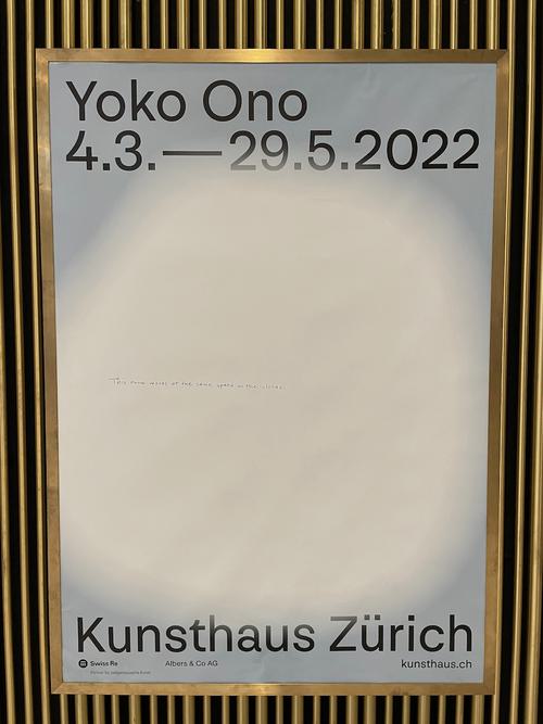 Yoko Ono Kunsthaus Zürich 2022