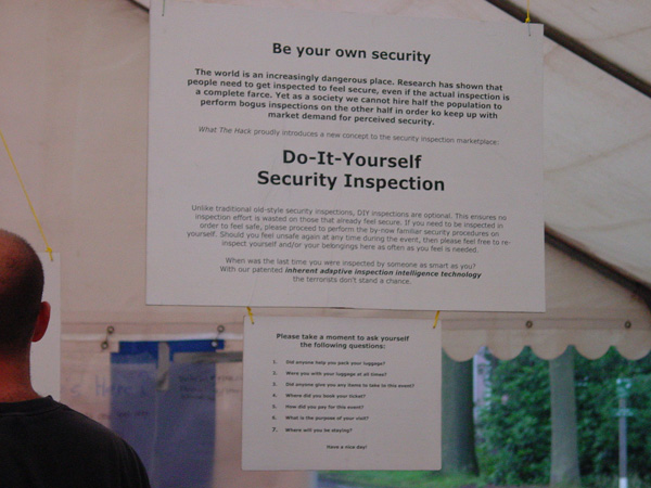 Do-it-yourself Security Inspection