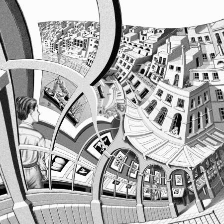 Escher's Print Gallery Filled